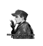 ミリタリー劇画スタンプ 新年の挨拶編9（個別スタンプ：3）