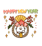 【毎年使える】ゆるふわ十二支！ (復刻版)（個別スタンプ：5）