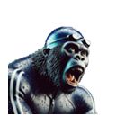 ゴリラ×水泳2！プールでザバーン！（個別スタンプ：25）