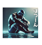 ゴリラ×水泳2！プールでザバーン！（個別スタンプ：35）