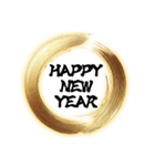 【再販】使いやすいあけおめフレーム（個別スタンプ：3）