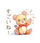 やさしいくまの締切リマインド♡励まし（個別スタンプ：9）