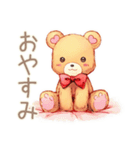 やさしいくまの締切リマインド♡励まし（個別スタンプ：34）