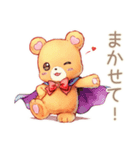 やさしいくまの締切リマインド♡励まし（個別スタンプ：35）