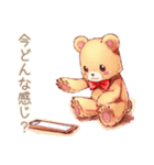 やさしいくまの締切リマインド♡励まし（個別スタンプ：36）