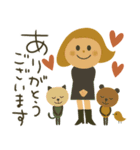 mottoのレトロレディ♡冬（個別スタンプ：5）