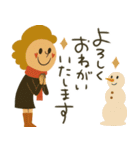 mottoのレトロレディ♡冬（個別スタンプ：7）