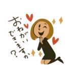 mottoのレトロレディ♡冬（個別スタンプ：8）