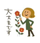 mottoのレトロレディ♡冬（個別スタンプ：11）