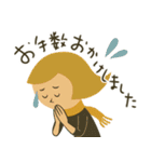 mottoのレトロレディ♡冬（個別スタンプ：16）