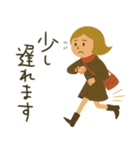 mottoのレトロレディ♡冬（個別スタンプ：19）