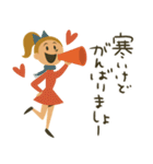 mottoのレトロレディ♡冬（個別スタンプ：21）