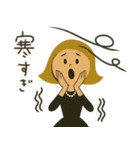 mottoのレトロレディ♡冬（個別スタンプ：22）