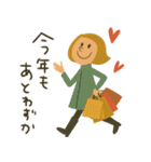 mottoのレトロレディ♡冬（個別スタンプ：27）