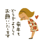 mottoのレトロレディ♡冬（個別スタンプ：29）