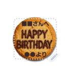 書き込める♥ハピバ☆スイーツ＆フード（個別スタンプ：5）