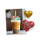 書き込める♥ハピバ☆スイーツ＆フード（個別スタンプ：8）