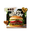 書き込める♥ハピバ☆スイーツ＆フード（個別スタンプ：17）