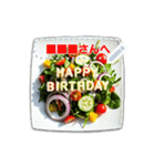 書き込める♥ハピバ☆スイーツ＆フード（個別スタンプ：19）