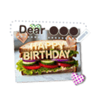 書き込める♥ハピバ☆スイーツ＆フード（個別スタンプ：23）