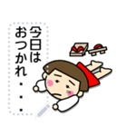 昭和ガールメッセージスタンプ1修正版（個別スタンプ：9）