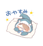 【冬】サメ！着ぐるみ動物2（個別スタンプ：4）
