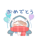 【冬】サメ！着ぐるみ動物2（個別スタンプ：10）