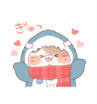 【冬】サメ！着ぐるみ動物2（個別スタンプ：23）