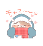 【冬】サメ！着ぐるみ動物2（個別スタンプ：26）