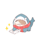 【冬】サメ！着ぐるみ動物2（個別スタンプ：30）
