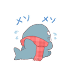 【冬】サメ！着ぐるみ動物2（個別スタンプ：31）