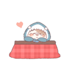 【冬】サメ！着ぐるみ動物2（個別スタンプ：33）