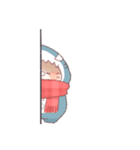 【冬】サメ！着ぐるみ動物2（個別スタンプ：39）