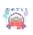 【冬】サメ！着ぐるみ動物3（個別スタンプ：10）
