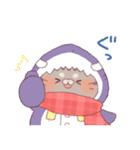 【冬】サメ！着ぐるみ動物3（個別スタンプ：13）