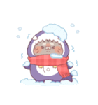 【冬】サメ！着ぐるみ動物3（個別スタンプ：22）