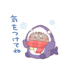 【冬】サメ！着ぐるみ動物3（個別スタンプ：24）