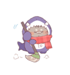 【冬】サメ！着ぐるみ動物3（個別スタンプ：29）