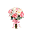 りぼんと薔薇と花束と【文字なし】（個別スタンプ：20）