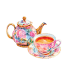 りぼんと薔薇と花束と【文字なし】（個別スタンプ：38）