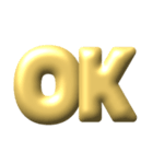 ●年末年始●年賀状●金のアレンジスタンプ（個別スタンプ：30）