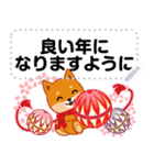 柴犬「ムサシ」お正月 メッセージ 再版（個別スタンプ：13）