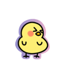 カラフル！動くひよこスタンプ（個別スタンプ：7）
