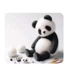 うつパンダ ネガティブ感情 なんかしんどい（個別スタンプ：1）