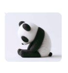 うつパンダ ネガティブ感情 なんかしんどい（個別スタンプ：17）