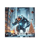 最強ホワイトベア-ドロイド（個別スタンプ：22）