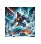 最強ホワイトベア-ドロイド（個別スタンプ：23）