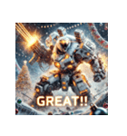 最強ホワイトベア-ドロイド（個別スタンプ：27）