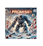 最強ホワイトベア-ドロイド（個別スタンプ：33）