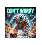 最強ホワイトベア-ドロイド（個別スタンプ：34）